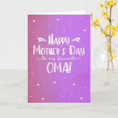 Carte de fête des mères pour Oma (Fleur jaune)