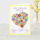 Carte de fête des mères pour quelqu'un spécial (Fleur jaune)