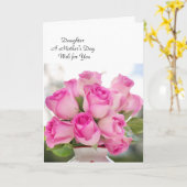 Carte de fête des mères pour une fille (Fleur jaune)