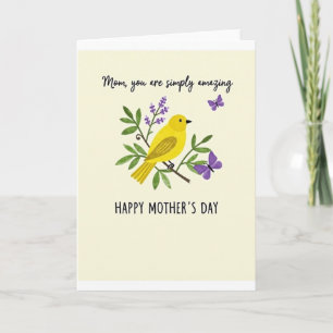 Carte de fête des mères pour une maman incroyable