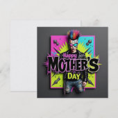 Carte de Fête des Mères Punk Perle à Faire Bouilli (Devant / Derrière)