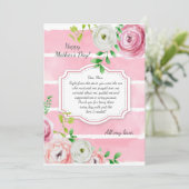 Carte de fête des mères Ranunculus Flowers (Debout devant)