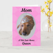 Carte de fête des mères Reine d'or (Fleur jaune)