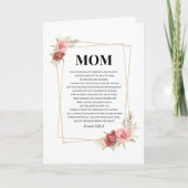 Carte de Fête des Mères Religieuse Proverbes 31:25 (Devant)