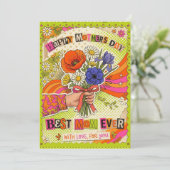Carte de fête des mères rétro (Debout devant)