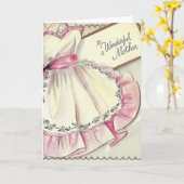 Carte de fête des mères Retro's Apron (Fleur jaune)