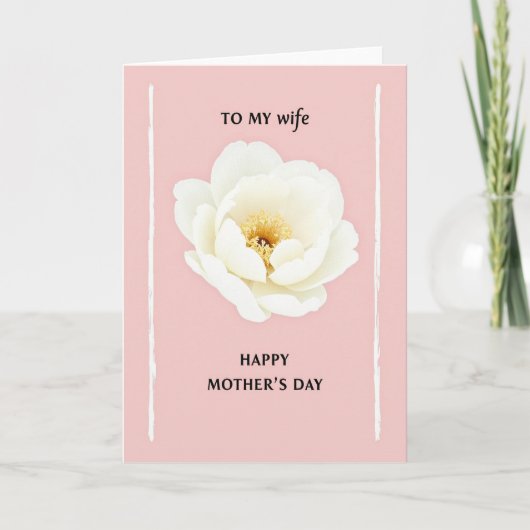 Carte de fête des mères rose amour (Devant)