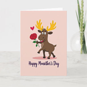 Carte de fête des mères Rose Antler Sweet