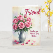 Carte de fête des mères Rose Pitcher (Fleur jaune)