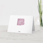 Carte de fête des mères rose simple moderne (Dos)