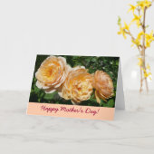 Carte de fête des mères Roses (Fleur jaune)