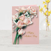 Carte de fête des mères Roses (Fleur jaune)