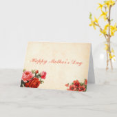 Carte de fête des mères Roses (Fleur jaune)
