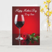 Carte de fête des mères Ruby Rose douce (Fleur jaune)
