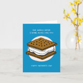 Carte de fête des mères S’more Mums (Fleur jaune)