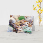 Carte de fête des mères Seashells (Fleur jaune)