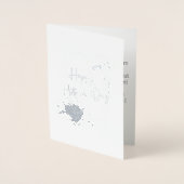 Carte de fête des mères Silver Gold Foil tendance  (Devant)