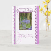 Carte de fête des mères, Soeur spéciale (Fleur jaune)