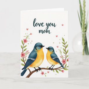 Carte de fête des mères Sweet Birds