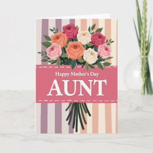 Carte de fête des mères Tantes florales