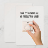 Carte de fête des mères - Thermostat de maman (Devant / Derrière)