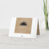 Carte de fête des mères unique avec Rose Aqua (Dos)