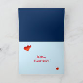 Carte de fête des mères vache Longhorn (Intérieur)