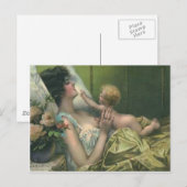 Carte de fête des mères victorienne pour mère et n (Devant / Derrière)