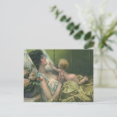 Carte de fête des mères victorienne pour mère et n (Debout devant)