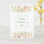 Carte de fête des mères vierge (Fleur jaune)