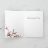 Carte de fête des mères Vintage Rose (Intérieur)