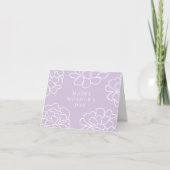 Carte de fête des mères violette (Devant)