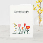 Carte de fête des mères Vivid Flora (Fleur jaune)