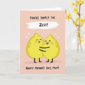 Carte de fête des mères Zesty Mum (Fleur jaune)