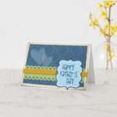 Carte de fête des pères (Fleur jaune)