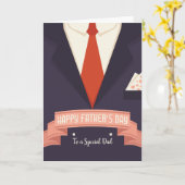 Carte de fête des pères (Fleur jaune)