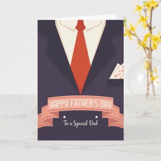 Carte de fête des pères (Fleur jaune)