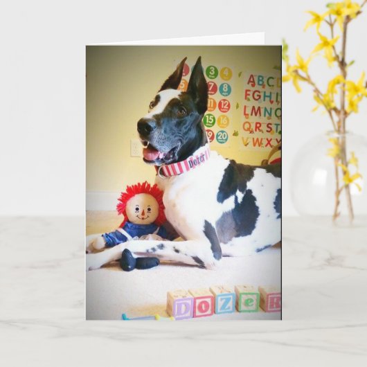 Carte de fête des pères (Fleur jaune)