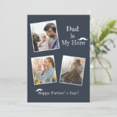 Carte de fête des Pères 3 photos (Debout devant)