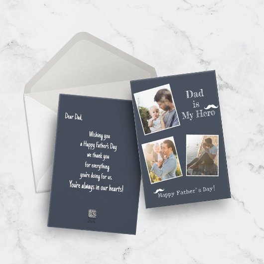 Carte de fête des Pères 3 photos