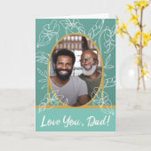 Carte de Fête des pères 5 pouces x 7 pouces avec c (Fleur jaune)