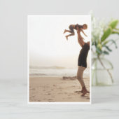 Carte de Fête des Pères à la Plage (Debout devant)