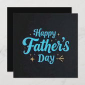 Carte de fête des pères à plat