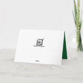 Carte de Fête des pères à thème de golf avec Basse (Dos)