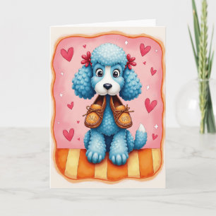 Carte de fête des pères adorable Azure Pups