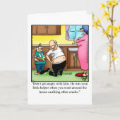 Carte de fête des pères amusante (Fleur jaune)