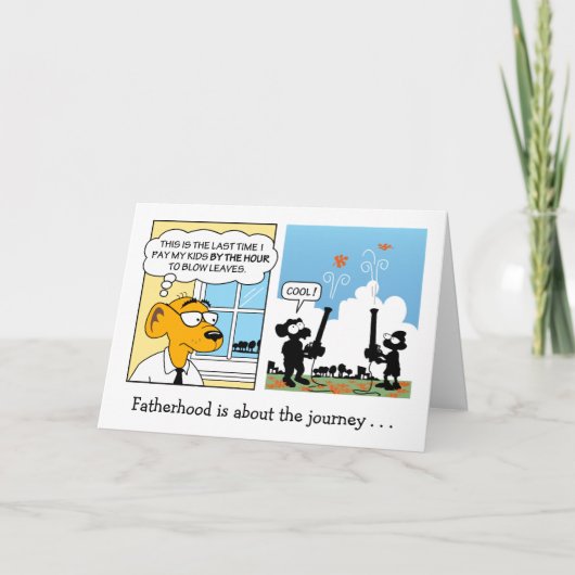 Carte de Fête des pères amusante (Devant)