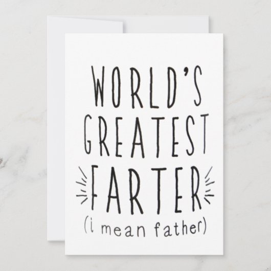 Carte de Fête des pères amusante, cadeau d'anniver (Devant)