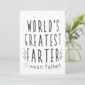 Carte de Fête des pères amusante, cadeau d'anniver (Debout devant)