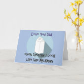 Carte de Fête des pères amusante - Milkman (Fleur jaune)